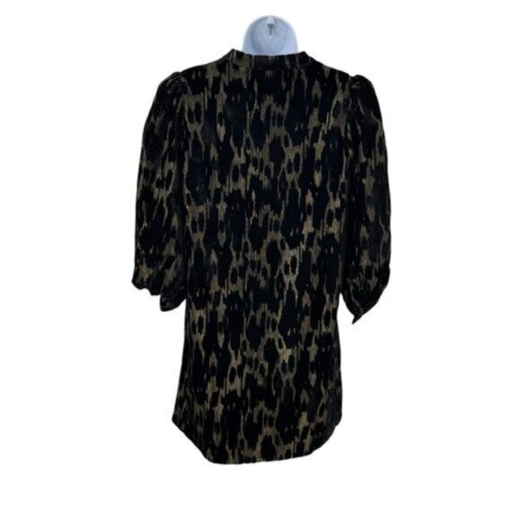 Pomander Place NEW Metallic Velvet Burnout Samantha Party Mini Dress Size S - Picture 8 of 10